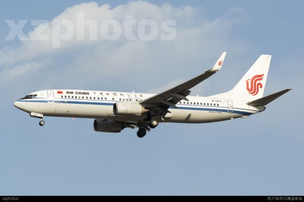 国航737在北京首都