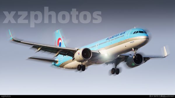 大韩A321neo首航虹桥