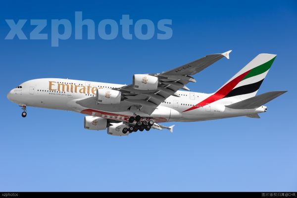 EK362 DXB-CAN 最后一班白天EK380