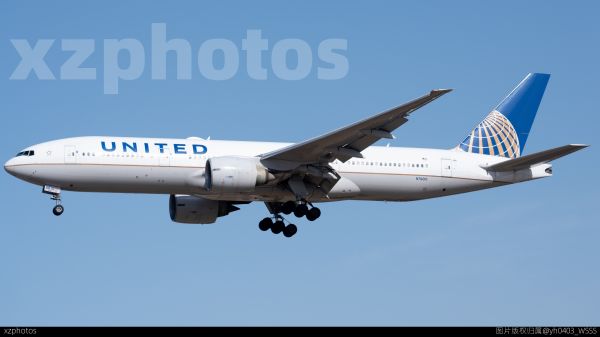N76010美联航777-200er