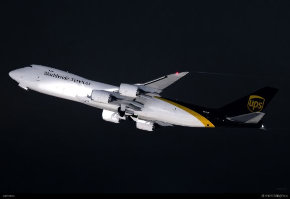 UPS748在HKG暴力拉起