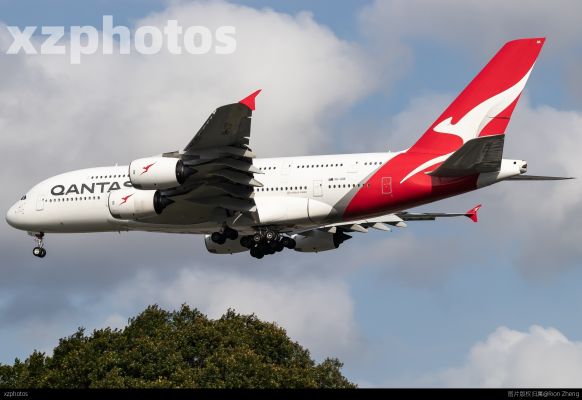 A QR388 is landing at SIN