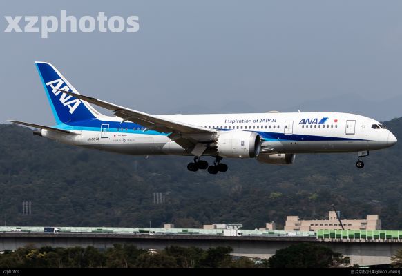 A NH787 landing at tsa