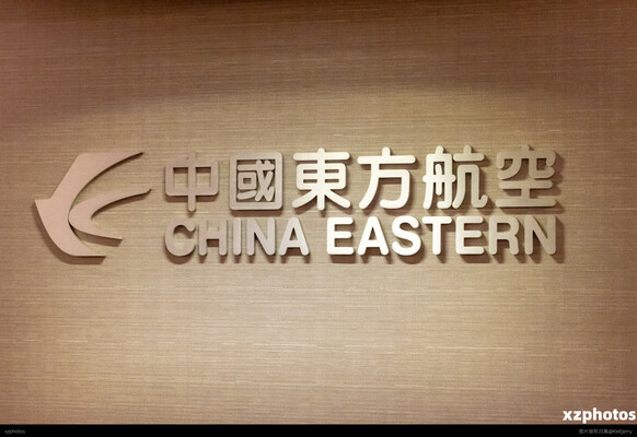 东航777头等舱吧台logo