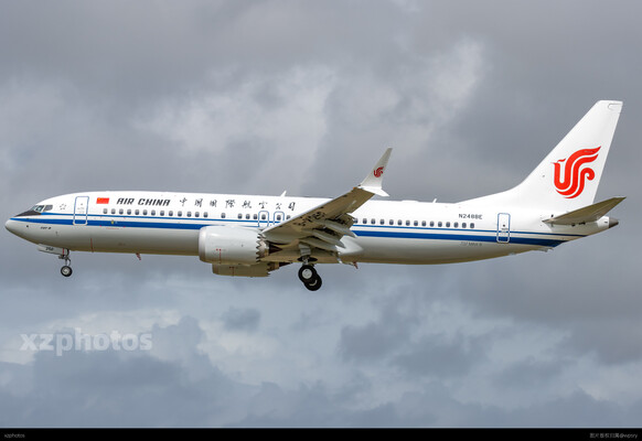 国航未交付737max8在舟山试飞