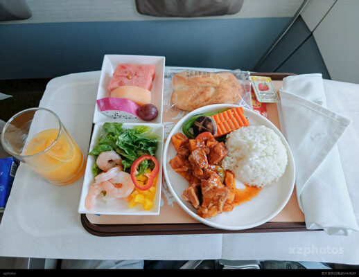 东方航空A319商务舱餐食