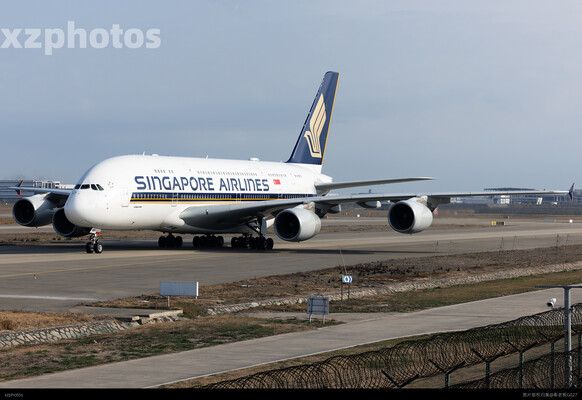 新加坡航空380在浦东
