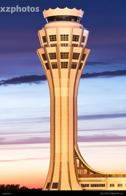 晚霞 塔台
