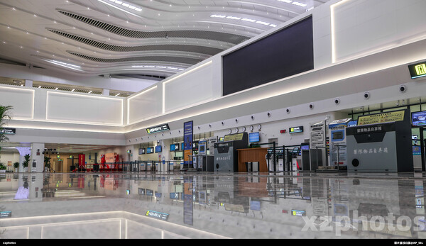 齐齐哈尔三家子机场新航站楼大厅概览