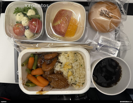 大韩航空KE2057首尔金浦-上海虹桥经济舱餐食