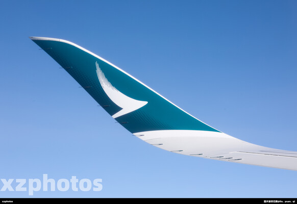 国泰航空CX317巡航中的鱼翅