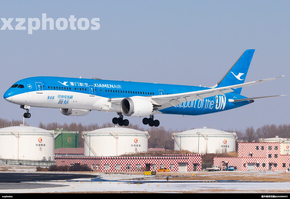 B-1356厦门航空联合国号特殊涂装