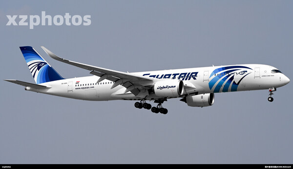 埃及航空350-900首航中国