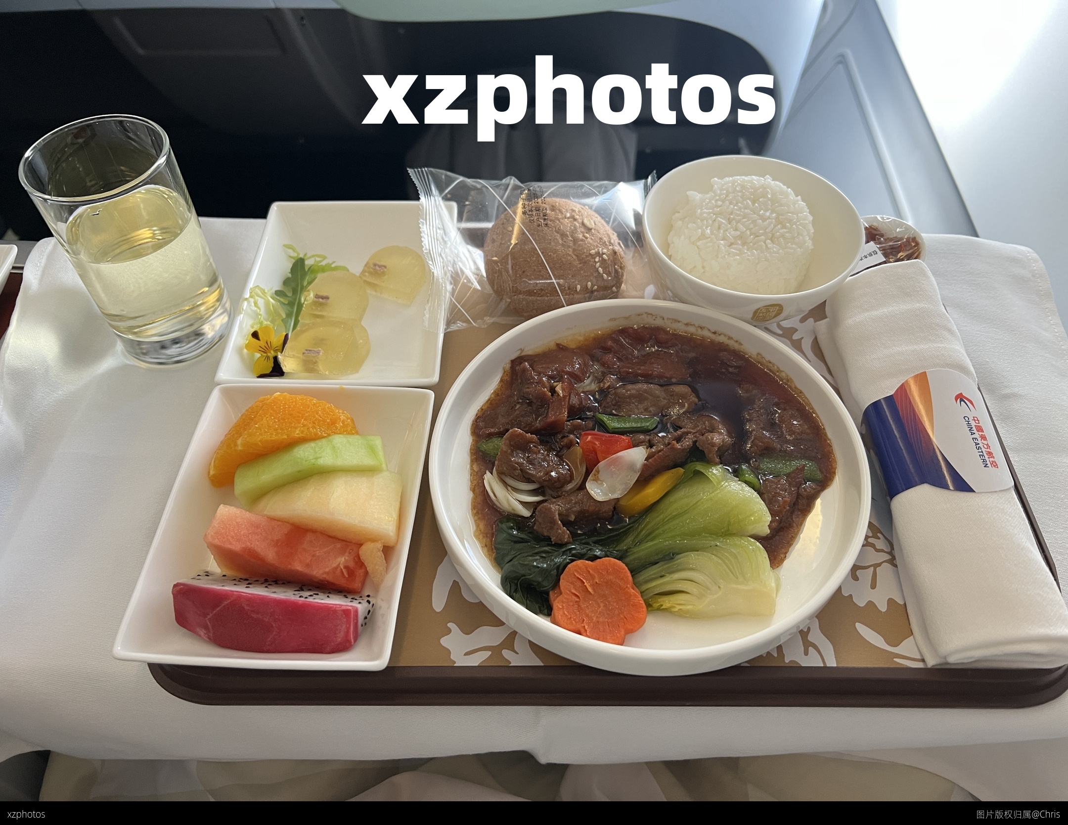 东航333公务舱上海广州餐食
