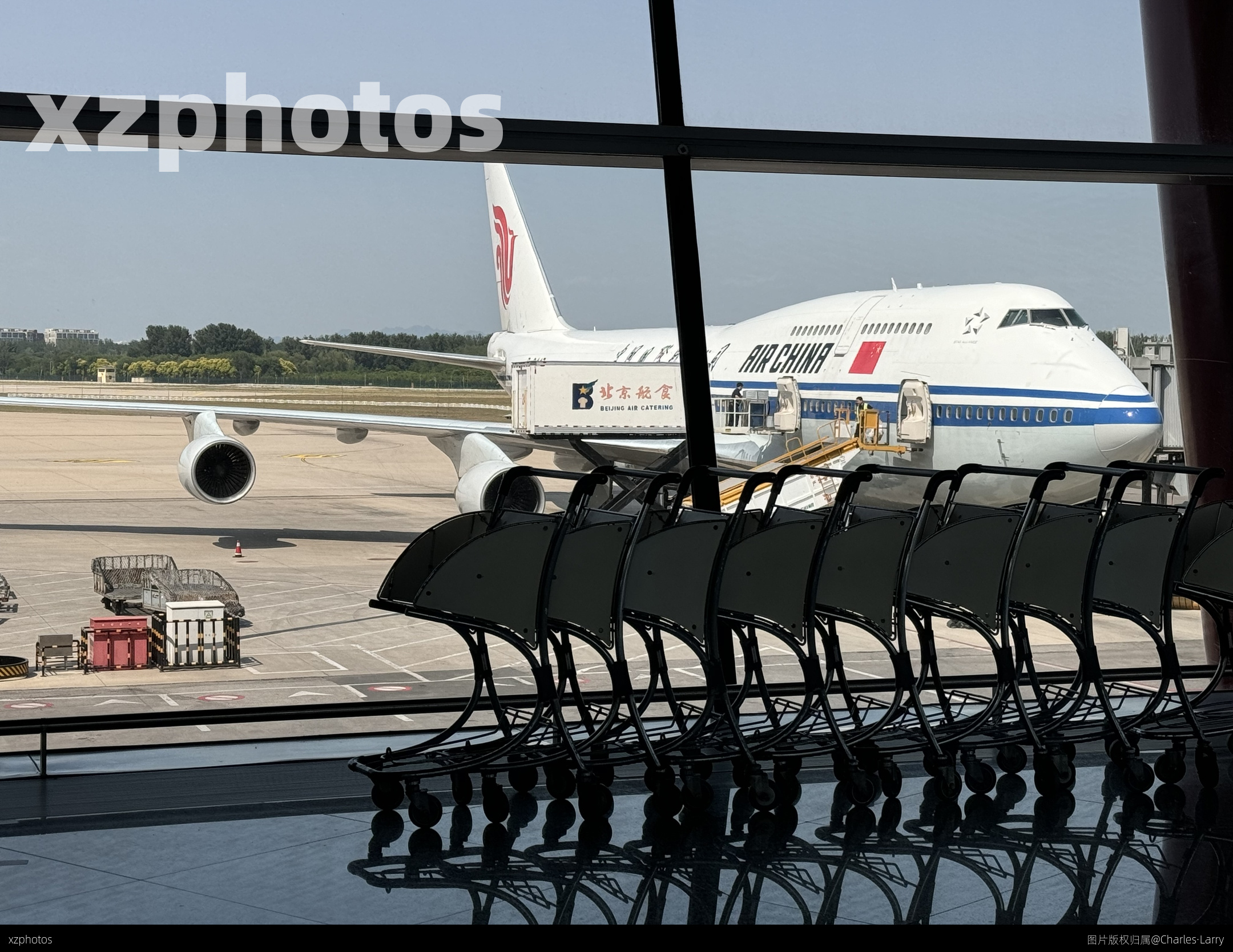 T3航站楼的国航744
