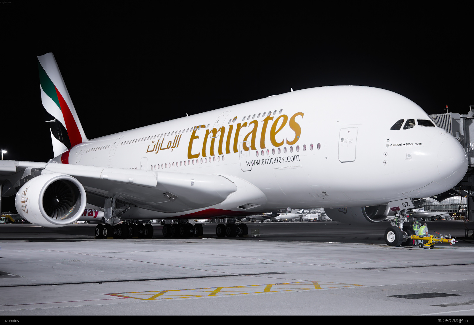 HKG内场阿联酋A380