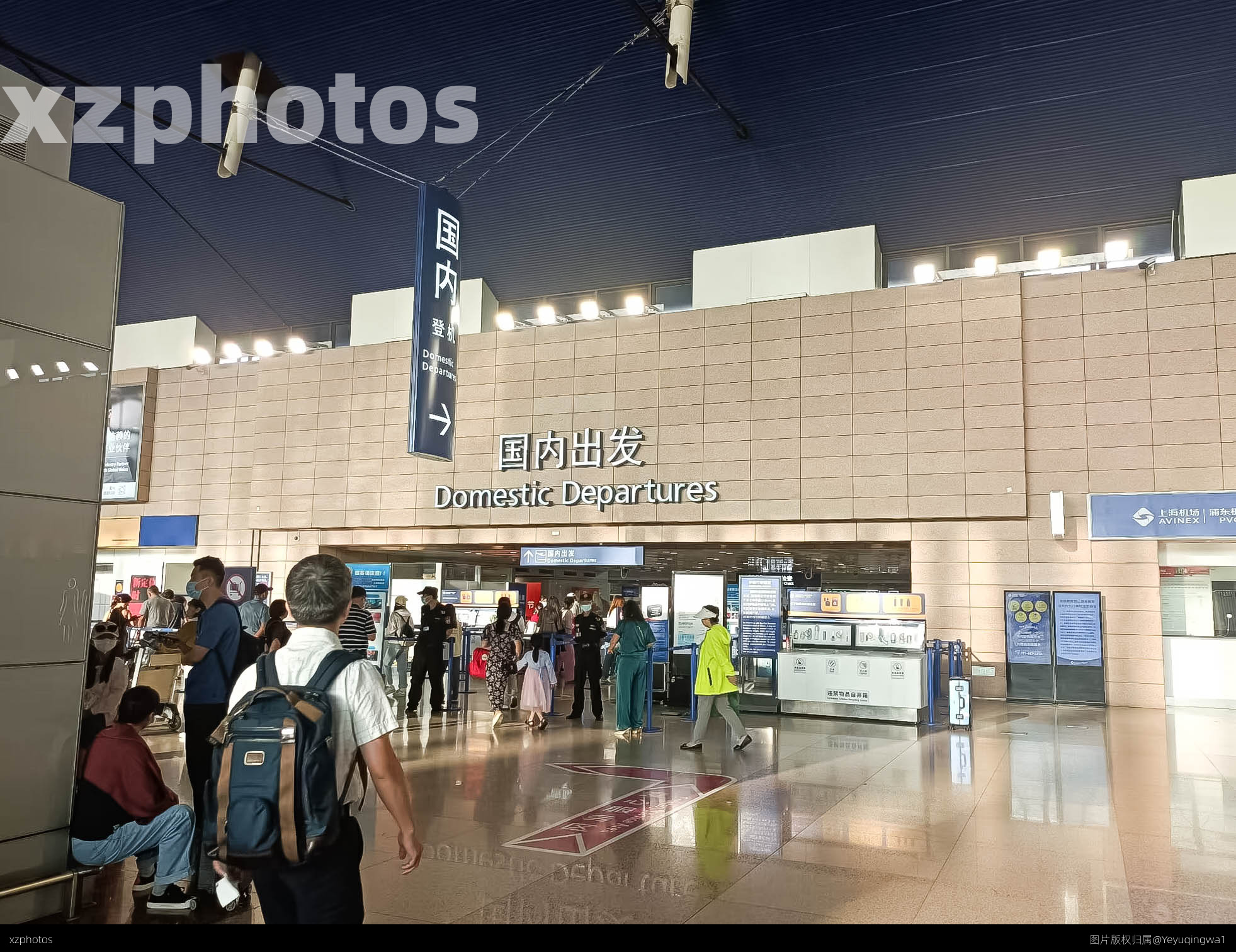 PVGT1航站楼国内出发安检口