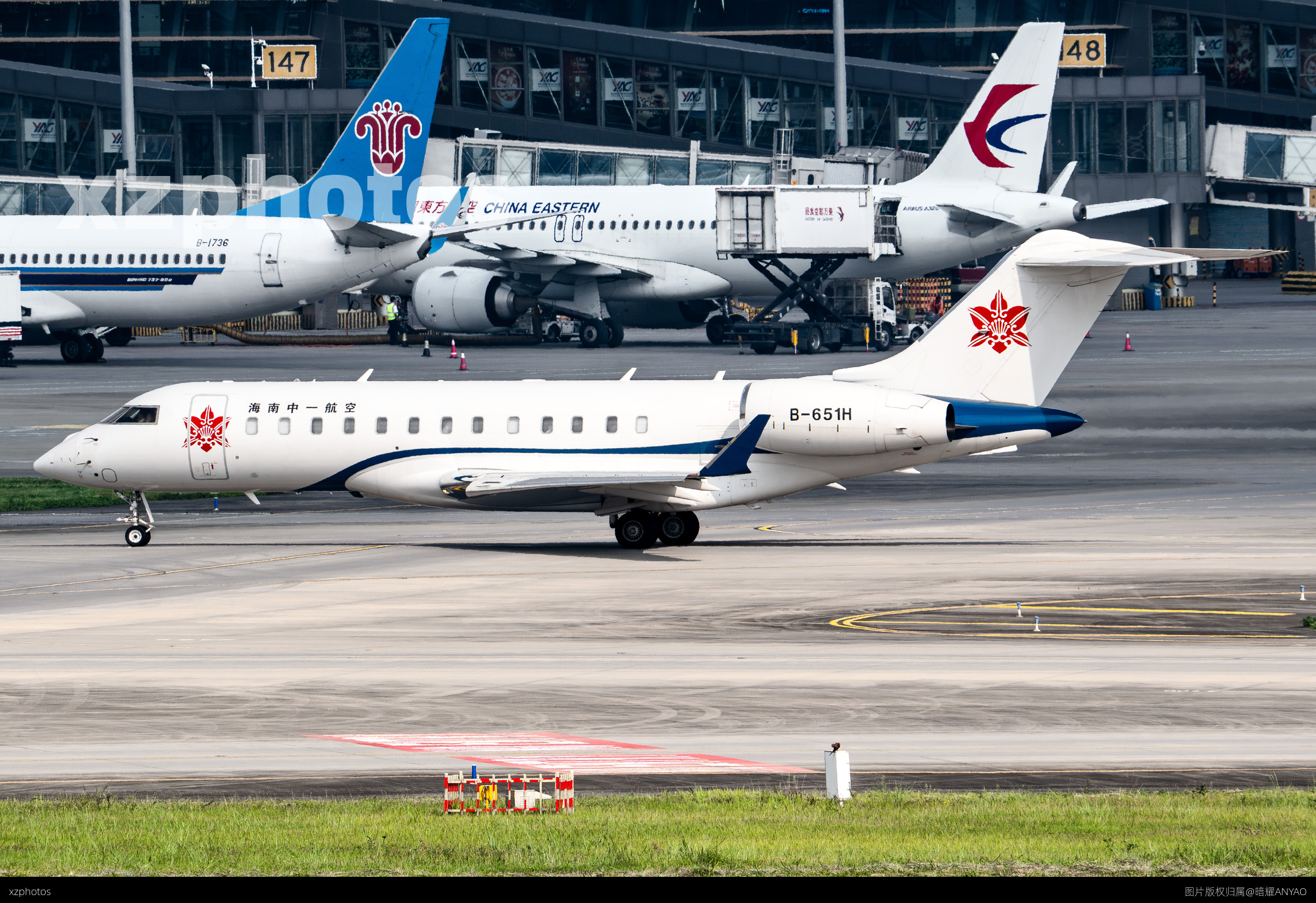 海南中一航空滑行