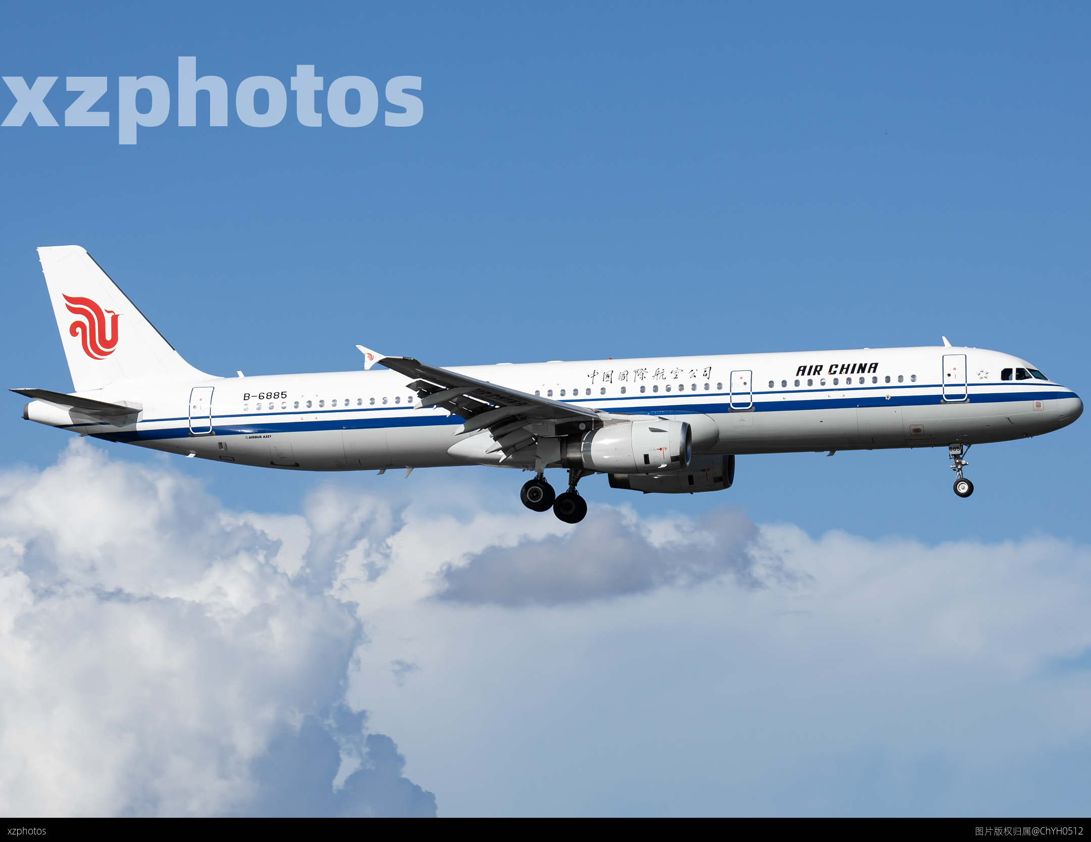 Air China A321 B-6885