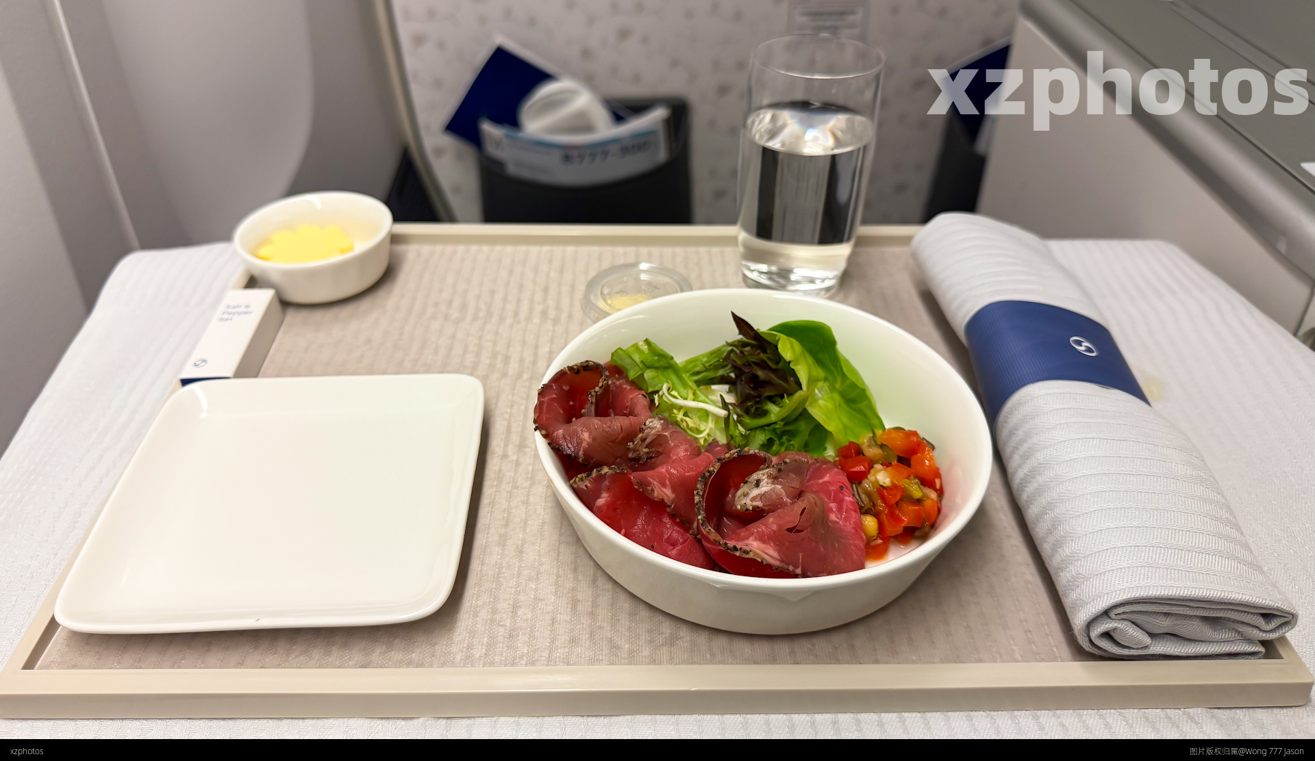 KE174香港飞首尔/仁川 公务舱餐食(前菜部份)