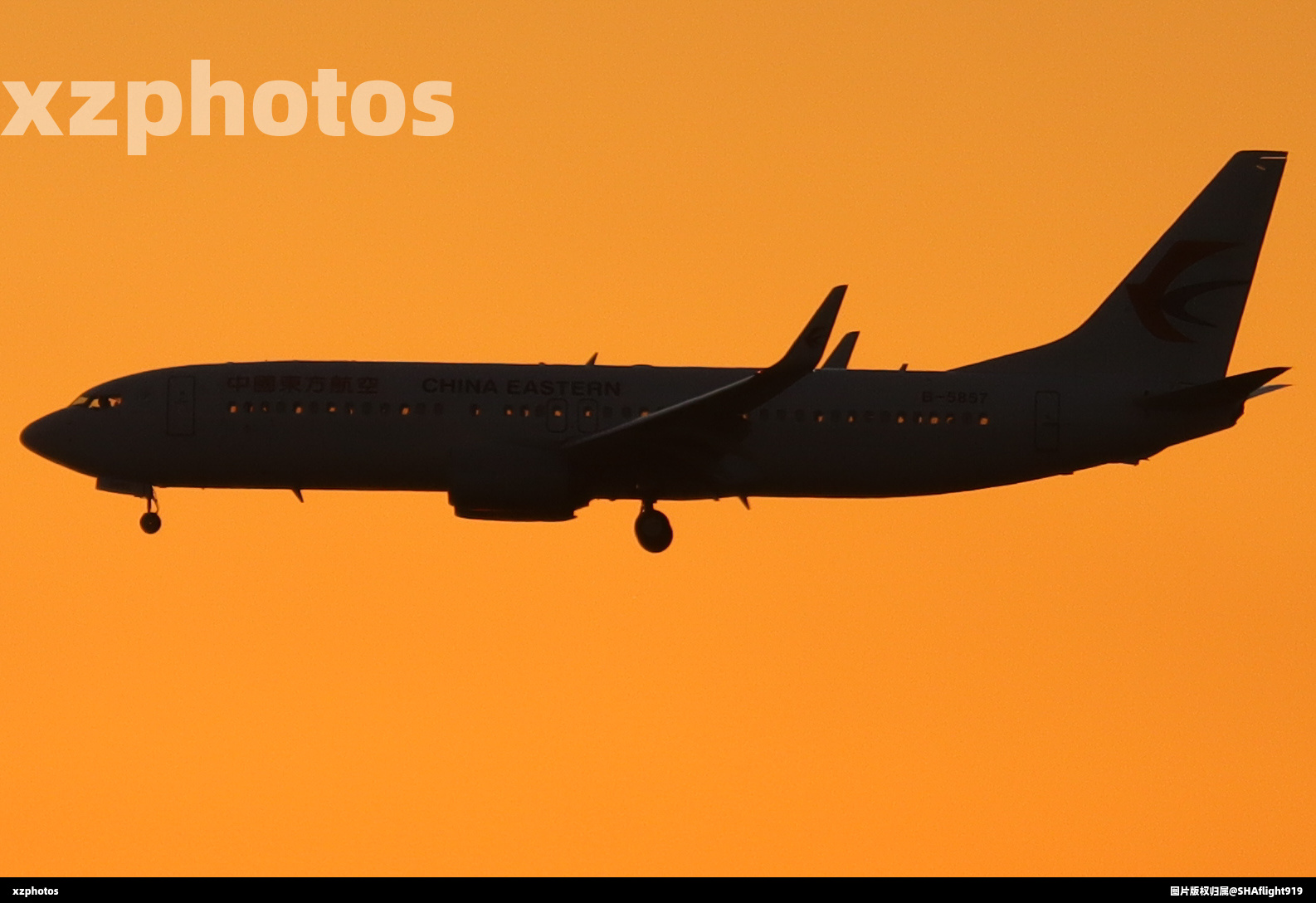 东航737剪影