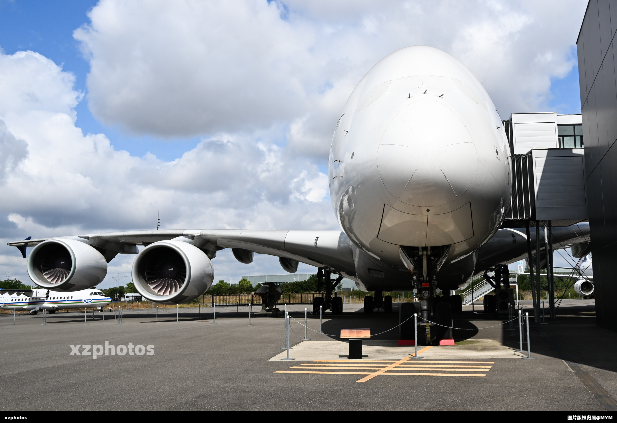 这架飞机的机身序列号为MSN002，曾是空客的A380测试机，还在2006年到中国广州、北京和上海完成过技术验证飞行，于2019年8月被移交至该博物馆陈列，成为展现A380研发历程的重要展品。
