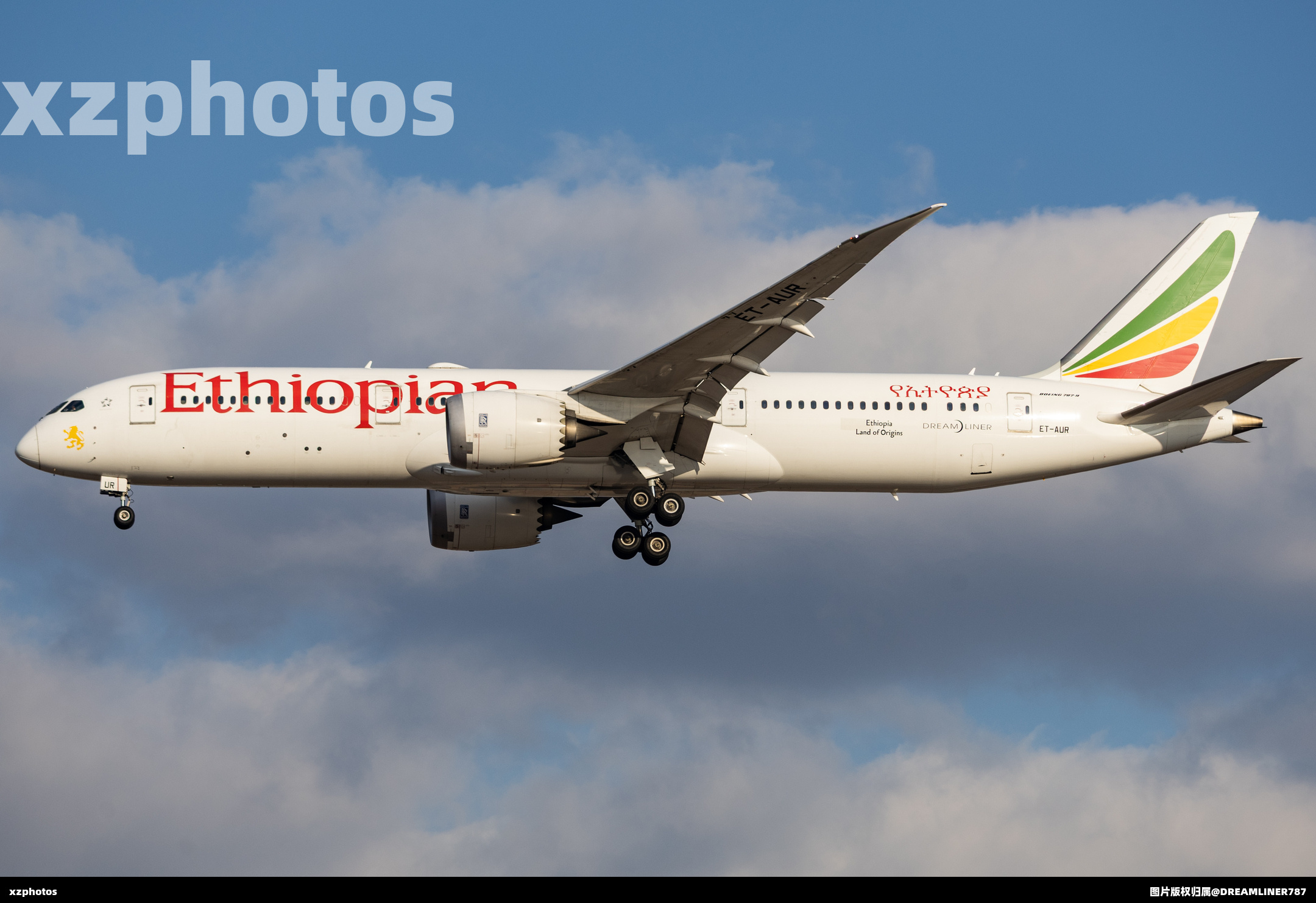 埃塞俄比亚航空B787-9罕见到访浦东机场